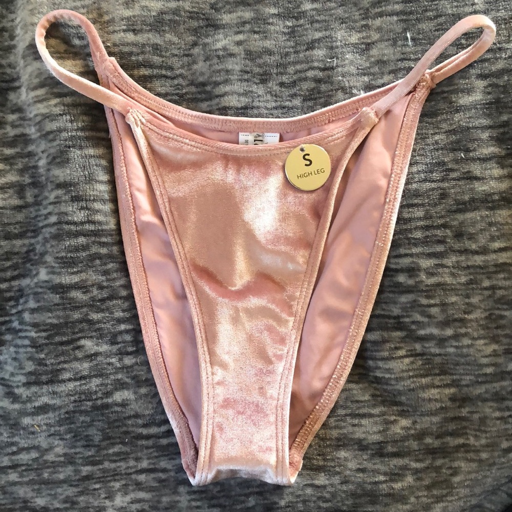 Forever 21 High Cut/ High Leg Velvet Bikini Bottom